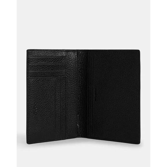 NWT Coach Brand New CU131 Men's Black Pebbled Leather Passport Case - Picture 6 of 6